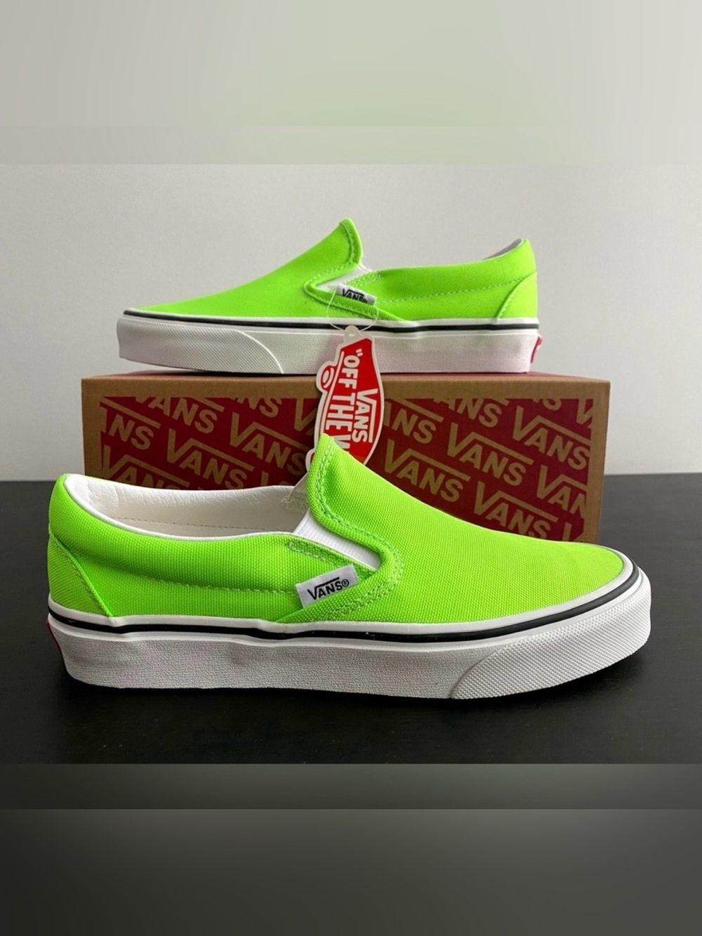 Vans Slip-On — Neon Lime Green